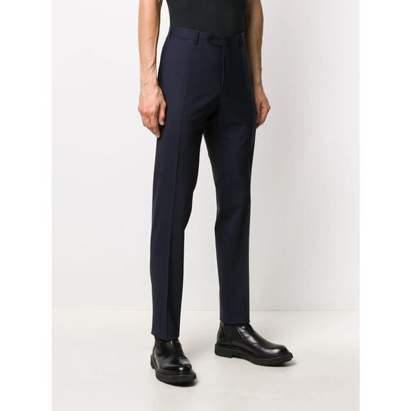 Canali Blue Trousers - Tailored Trousers Men